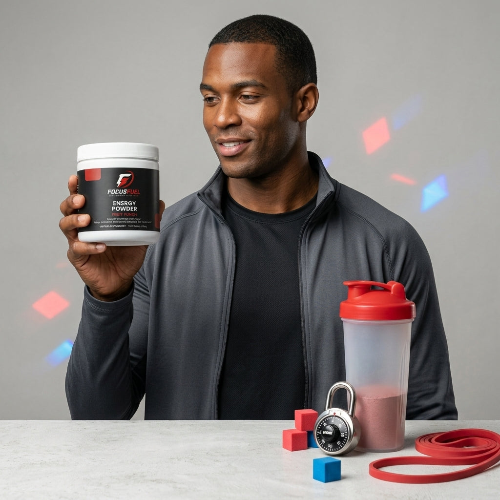 FOCUSFUEL Energy Powder – Clean Energy & Focus Without Crash (Fruit Punch)